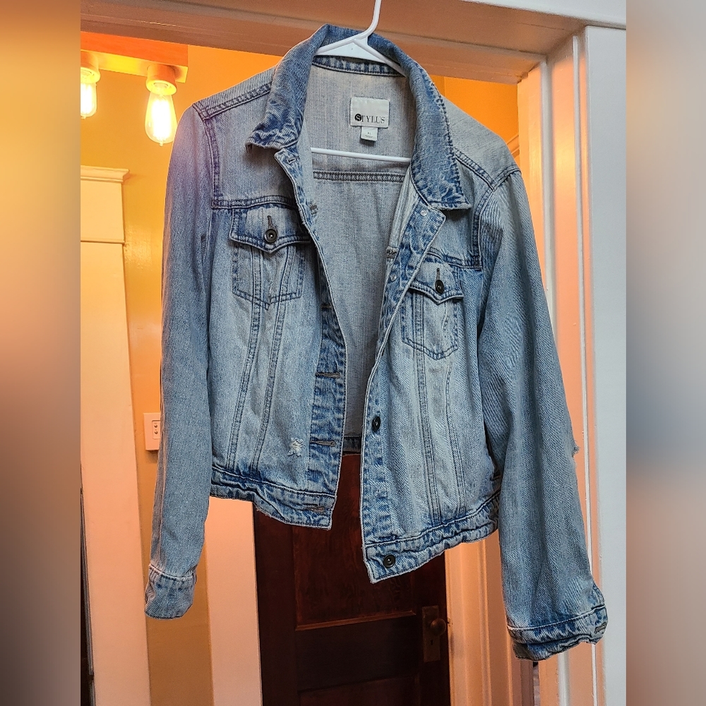 Distressed Jean Jacket